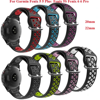 22 20mm Silicon Eliberare Rapidă Watchband Wriststrap pentru Garmin Fenix 5 Fenix 6 Pro Fenix 5S S60 Ceas Easyfit Ceas Trupa Încheietura mâinii