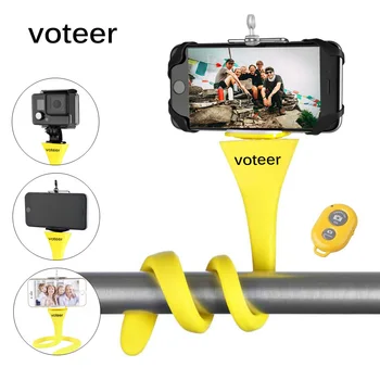 Voteer flexibil selfie stick-monopod wireless Bluetooth trepied maimuță suport pentru GoPro camera iPhone telefon auto universal pentru biciclete