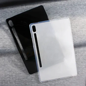 Silicon moale Alb Negru Caz Acoperire Pentru Samsung Galaxy Tab S6 10.5 inch T865 T860 Tableta Anti-zero TPU Caz de Protecție Spate