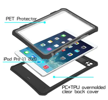 IP68 rezistent la apa Caz pentru iPad Pro 11 2020 360 full Protector TPU Acoperire pentru Apple iPad Pro 11 inch rezistent la Șocuri Puternice Funda