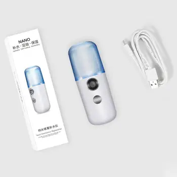 Portabil Mini Mist Spray Facial de Hidratare USB Reîncărcabilă Instrument de Frumusete Fata Umidificator de zi cu Zi de Apă de Răcire Pulverizator