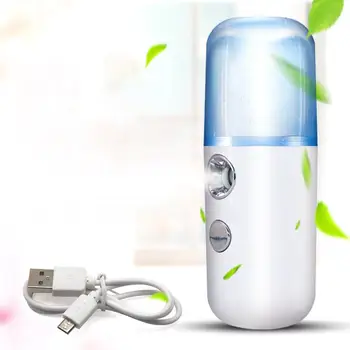 Portabil Mini Mist Spray Facial de Hidratare USB Reîncărcabilă Instrument de Frumusete Fata Umidificator de zi cu Zi de Apă de Răcire Pulverizator
