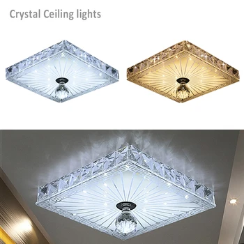 NOU Pătrat Cristal Coridor Lumina Plafon Acasă de Iluminat Modern cu Led-uri Lampă de Tavan Pentru Balcon Culoar lampara colgante de techo