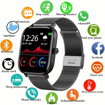 În 2020, Noul Ecran Color Smart Watch Femei barbati Full Touch de Fitness Tracker Tensiunii Arteriale Ceas Inteligent Femei Smartwatch pentru Xiaomi