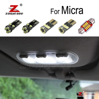 Perfect Alb, fara Eroare de bec cu LED de Interior Dome Harta Portbagaj kit de lumina Pentru Nissan Micra K11 K12 K13 K14 (1993-2019)