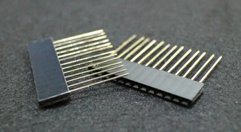 Hellotronics 50 Buc/Lot 2.54 mm pas placat cu Aur de Stivuire Antet pentru Prototipuri 1x13 care pot fi Stivuite de sex Feminin Antet pentru Arduino