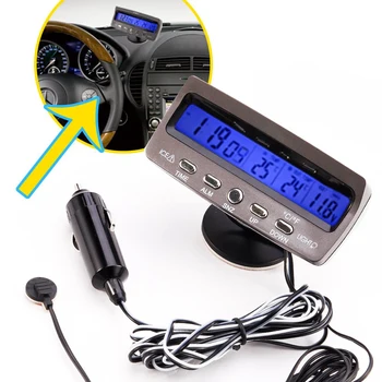 Detector de tensiune temperatura Mașină Automată ecran Lcd display digital termometru ceas deșteptător Control de alarmă