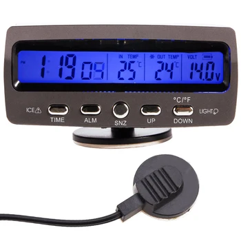 Detector de tensiune temperatura Mașină Automată ecran Lcd display digital termometru ceas deșteptător Control de alarmă