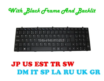 NE-a UNIT LA TR JP DM ES Tastatura Iluminata Pentru Gigabyte P55G V5 P55W R7 P55W V4 V5 V6 V7 P55W V6-PC3D Brazilia Elvețian rusă, engleză