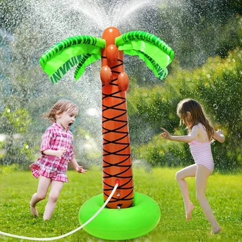 Gonflabile Interesant, Atractiv, Amuzant Multifunctional Palmier Tropical Aspersoare Copii În Aer Liber Spray Cu Apa De Joc Jucărie