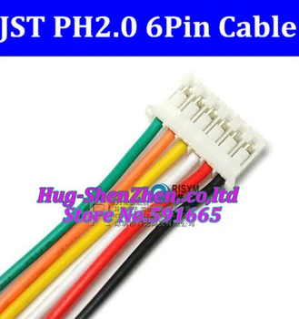De înaltă calitate, 20buc/lot JST 2.0 mm PH2.0 PH 2.0 6pini PH-6p conector cu cablu de 100mm sârmă 24AWG
