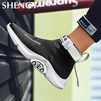 2020 Noi Barbati Casual Pantofi de Înaltă Top Bărbați Slip On Adidasi Casual Moda pentru Tineri în aer liber Bărbați Pantofi Balerini Pantofi de Mens Pantofi de Funcționare