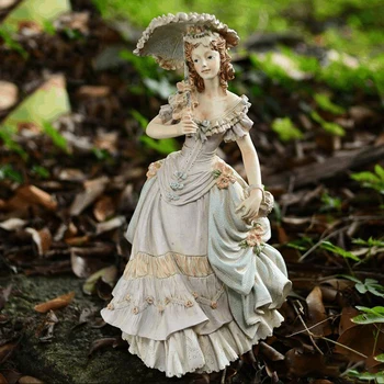 Europa Fată Victorian Statuie Caracter De Moda Frumusete Figurine De Rasina De Artizanat Cadou De Nunta Creative Decor Acasă Ornament De Artă