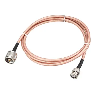 Uxcell Pierderi Reduse RF Coaxial Cablu de Conexiune Coaxial Sârmă RG-142 N Bărbat BNC Male183cm