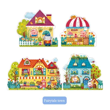 MiDeer Puzzle-uri pentru Copii Jucarii pentru Copii Puzzle de Hârtie 16/32pcs Animale Desene animate Educative pentru Copii, Puzzle Box 3Y