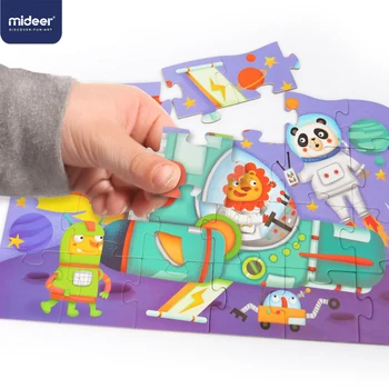MiDeer Puzzle-uri pentru Copii Jucarii pentru Copii Puzzle de Hârtie 16/32pcs Animale Desene animate Educative pentru Copii, Puzzle Box 3Y