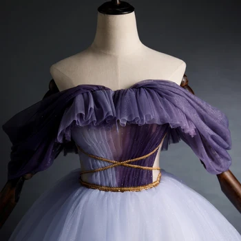 De lux de vis basm lavanda vintage rochie de bal rochie lunga de epocă medievală rochie Renașterii printesa Victoria rochie