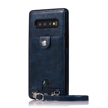 Crossbody Caz De Telefon Pentru Samsung Nota 20, Ultra Nota 10+ 9 8 S20 S10 S9 S8 S7 Edge Plus Piele Carduri De Portofel Capacul Din Spate Fundas