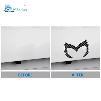VITEZA față de aer Pentru Mazda 3, Mazda 6 CX-5 CX-3 Axela Atenza Accesorii din Fibra de Carbon de Masina Emblema Logo-ul Coada Autocolant Auto Decalcomanii Auto Styling