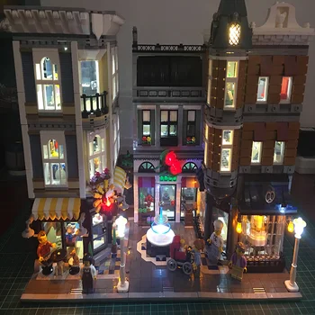 Led Light Set De Construcție Lego City Pe Strada 10255 La Adunări Jucării Compatibil 15019 Blocuri Creator Oraș Iluminat Stradal