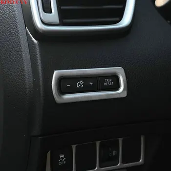 BJMYCYY din oțel Inoxidabil cadru decor pentru automobile far buton de Comutare Pentru Nissan Qashqai J11 2016-2018