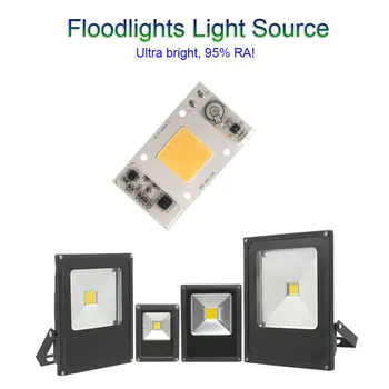 95% RA 50W LED COB Lampă AC 220V Spectru Complet fara Sofer 95 CRI Bec LED pentru Plante Cresc Light Proiectoare Inteligente IC
