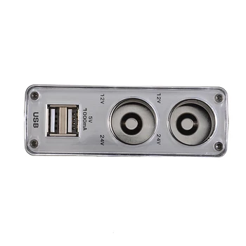 DC 12-24V Soclu Bricheta Port USB 2 2 Mod de Auto Dual USB Port Bricheta Adaptor Încărcător Pentru Telefon Mobil
