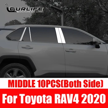 Pentru Toyota Rav 4 Rav4 5 Gen XA50 2019 2020 2021 Decora Fereastra Chrome Pilon de Acoperire Benzi Tapiterie Accesorii din Oțel Inoxidabil