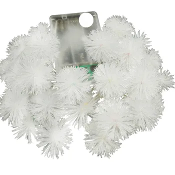 YIYANG minge de Zăpadă 2M 20balls LED Șir de Lumini de Crăciun Ghirlanda Petrecere de Nunta de Decorare Flasher Lumini de Basm Baterie AA