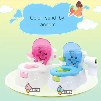 Baby Olita Vas de Toaletă de Formare Pan Scaunul de Toaletă pentru Copii Oală pentru Copii Plosca Portabil Pisoar Spătar Confortabil de Desene animate Drăguț Oală
