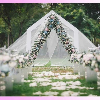 Nunta, arcada din fier forjat triunghiul arc nunta de flori decor arc de nunta decor geometric arc petrecere etapă decor