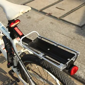 Biciclete Portbagaj Spate Din Aliaj De Aluminiu De Bagaje Transport Marfa Raft Ciclism Seatpost Titularului Stand Cu Lumina De Avertizare Pentru Bicicleta De Munte