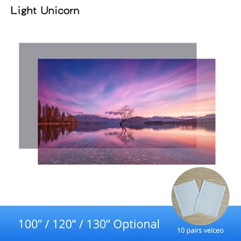 Lumina Unicorn Luminozitate Ridicată Reflectorizante Proiector Ecran 100 120 130 cm 16:9 Tesatura Pânză pentru Espon XGIMI Mijia home cinema