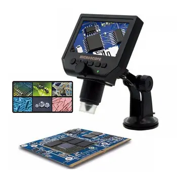 Digital Microscop Electronic 4.3 inch HD OLED de 3.6 MP 1-600X Lupa G600 Portabil LCD 1080P UE Plug Pentru Pcb Placa de baza de Reparații