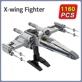 Steaua Tie Fighter X Aripa MicroFighters Model MOC Spațiu Războaie Blocuri Caramizi de Învățământ DIY Jucării pentru Băieți Copii Cadouri
