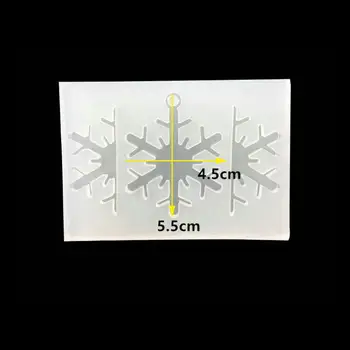 Fulg de nea 3D Rășină de Silicon Mucegai Dulce Decor de Iarnă de Bijuterii Pandantiv Charm Setarea Manual Zăpadă Ambarcațiunile de Mucegai Instrument de Arta