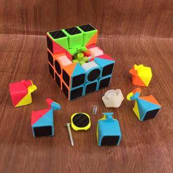 3x3x3 Fibra de Carbon Autocolant Viteza Cuburi Magice Puzzle Jucării pentru Copii Copii Cadou Jucărie de Tineret Adult Instruire Profesională Cub