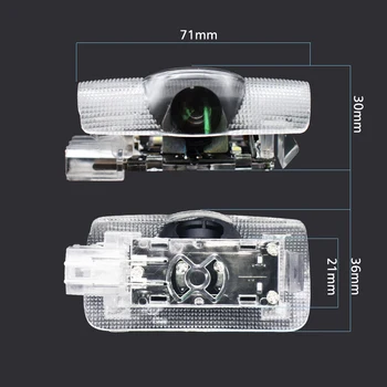 2X LED Usa de Masina Emblema lumina laser Proiector Lampa Pentru toyota Land Cruiser PRADO LC120 LC150 Camry Highlander Prius EZ Gadget Masina