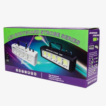 Carcasa de plastic cu LED 100W lumina strobe suport alb și culoare RGB cu control de sunet pentru dj disco petrecere de nunta LED flash de lumină