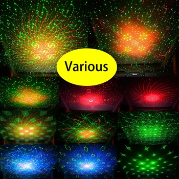 CARCTR Cerul Înstelat de Lumină Ambientală Auto Lumina de Interior Decorative DJ RGB Sincronizare de la Distanță Proiecție Laser Atmosfera de Crăciun Lumini