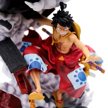 Anime One Piece Luffy Treapta a Treia 3 Om Legat GK Statuie Kimono Luffy PVC figurina de Colectie Model de Dimensiuni Mari Jucarii Papusa