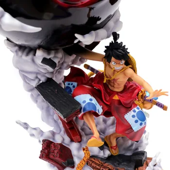 Anime One Piece Luffy Treapta a Treia 3 Om Legat GK Statuie Kimono Luffy PVC figurina de Colectie Model de Dimensiuni Mari Jucarii Papusa
