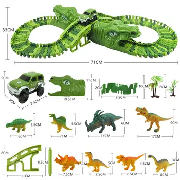 Dinozaur piesa electrica jeep bloc pestera dinozaur joc de scena pad jucărie