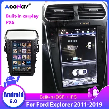 Radio auto 2 Din Android Tesla Stil Vertical Ecranul de Navigare GPS Pentru Ford Explorer 2011-2019 Capul Unitate Multimedia Player Audio