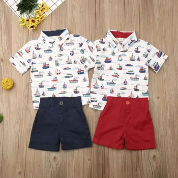 Copilul Nou-născut Copii Băieți Copii Haine tricou Topuri Scurte, Pantaloni, Costume Seturi
