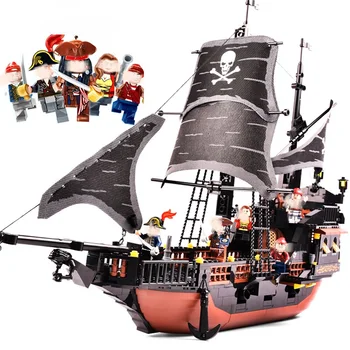 GUDI Pirat din Caraibe Royal Spania RS corabii seturi de Modele mari Blocuri de învățământ Cadou de Ziua de nastere pentru copii Brinquedos