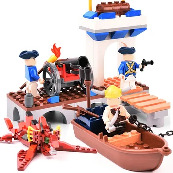 GUDI Pirat din Caraibe Royal Spania RS corabii seturi de Modele mari Blocuri de învățământ Cadou de Ziua de nastere pentru copii Brinquedos