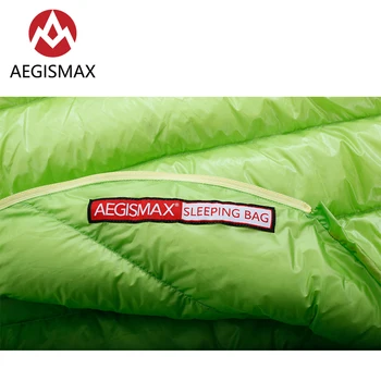 AEGISMAX MINI 800FP Alb de Gâscă în Jos Mumie Adult în aer liber Camping Ultralight Primavara Vara Toamna Trei-Sezonul Sac de Dormit