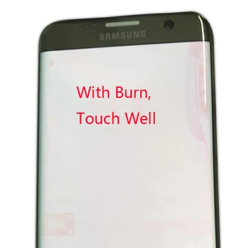 Pentru Samsung Galaxy S7 edge G935F G935fd Burn-in Umbra lcd display cu touch screen Digitizer 5.5