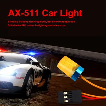 AX-511 Circular Ultra Luminos LED Strobing-sablare Intermitent Rapid-lent Rotație Modul RC Poliției de stingere a Incendiilor Masina de Ambulanta